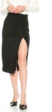 Alexia Admor Zayla Faux Suede Pencil Skirt