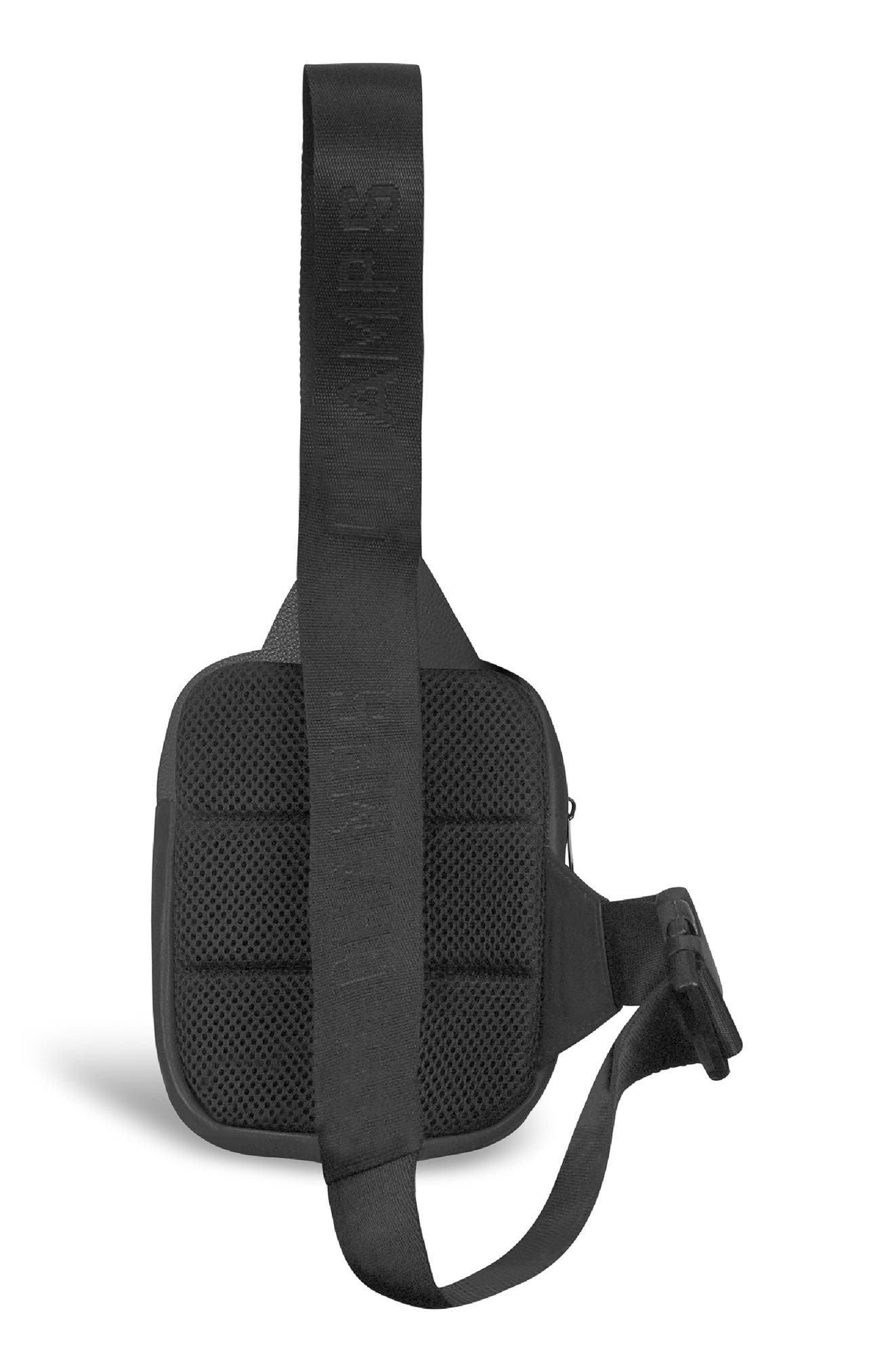 CHAMPS Onyx Leather Holster Sling Bag, Alternate, color, Black