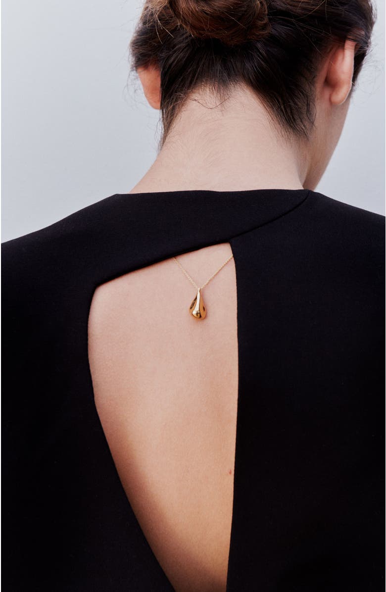 Otiumberg 14kt Gold Vermeil Fluid Pebble Necklace, Alternate, color, 