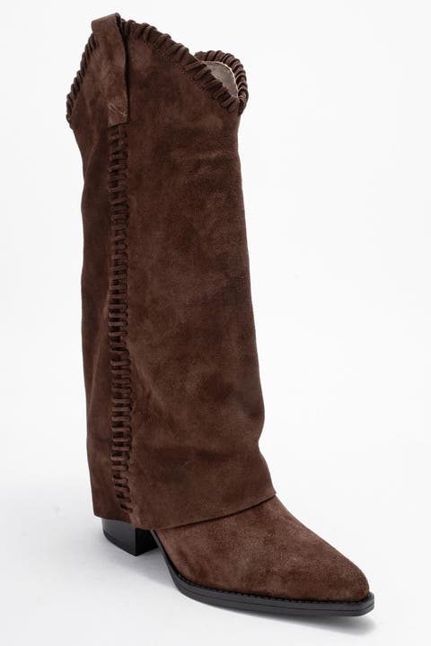 Clementina Leather Western Boot