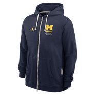 Jordan Brand Men's Jordan Brand Navy Michigan Wolverines 2026 Sideline Standard Issue Dri-FIT Full-Zip Hoodie