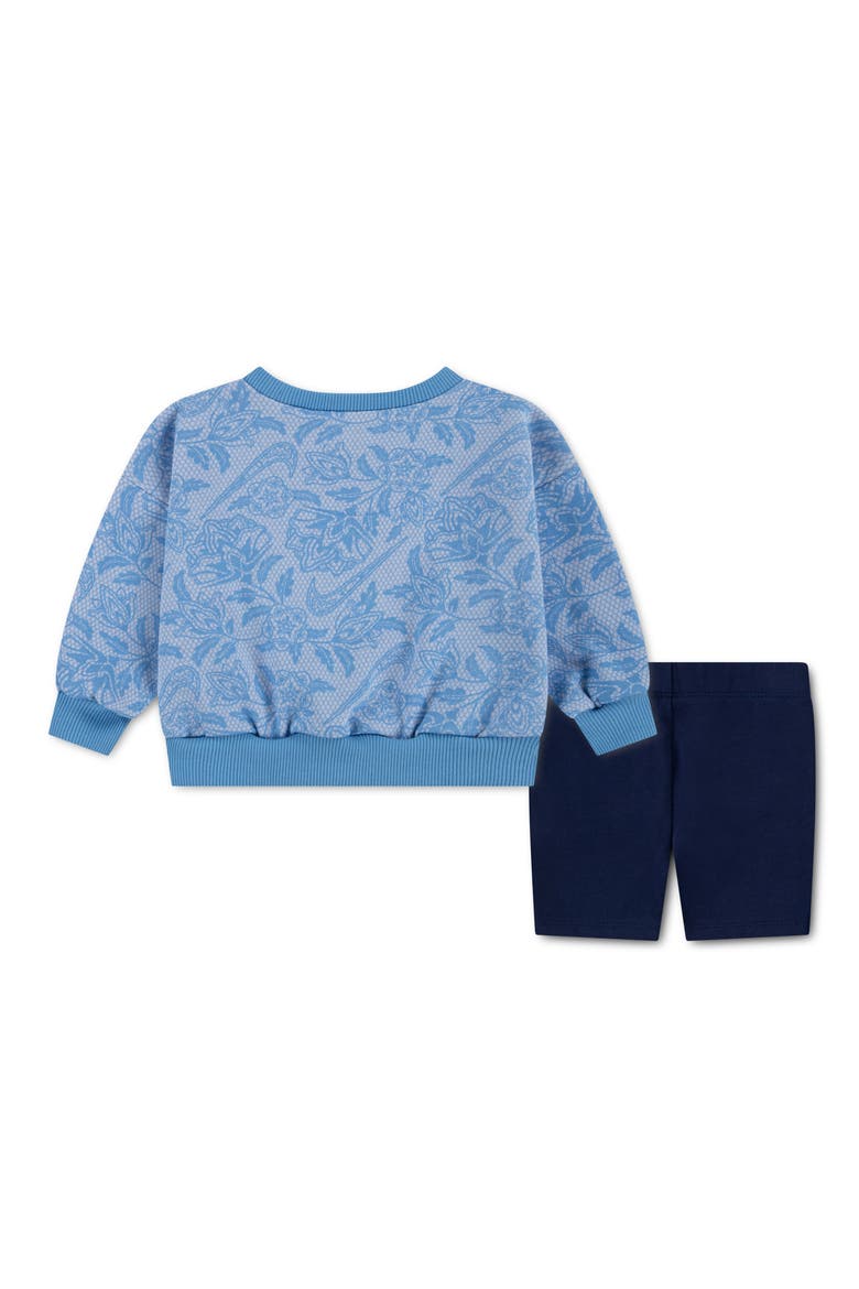 Lace It Up Sweatshirt & Shorts Set, Alternate, color, MIDNIGHT NAVY