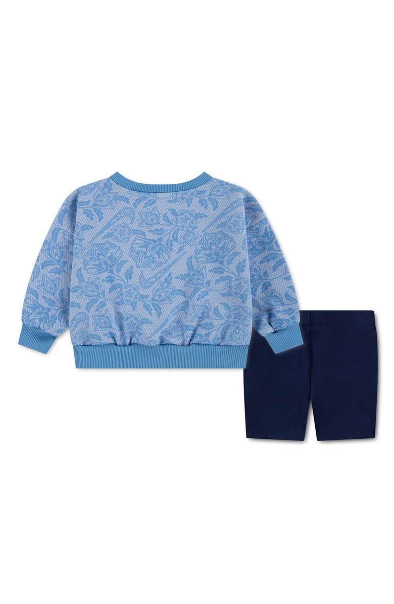 Nike Lace It Up Sweatshirt & Shorts Set, Alternate, color, Midnight Navy