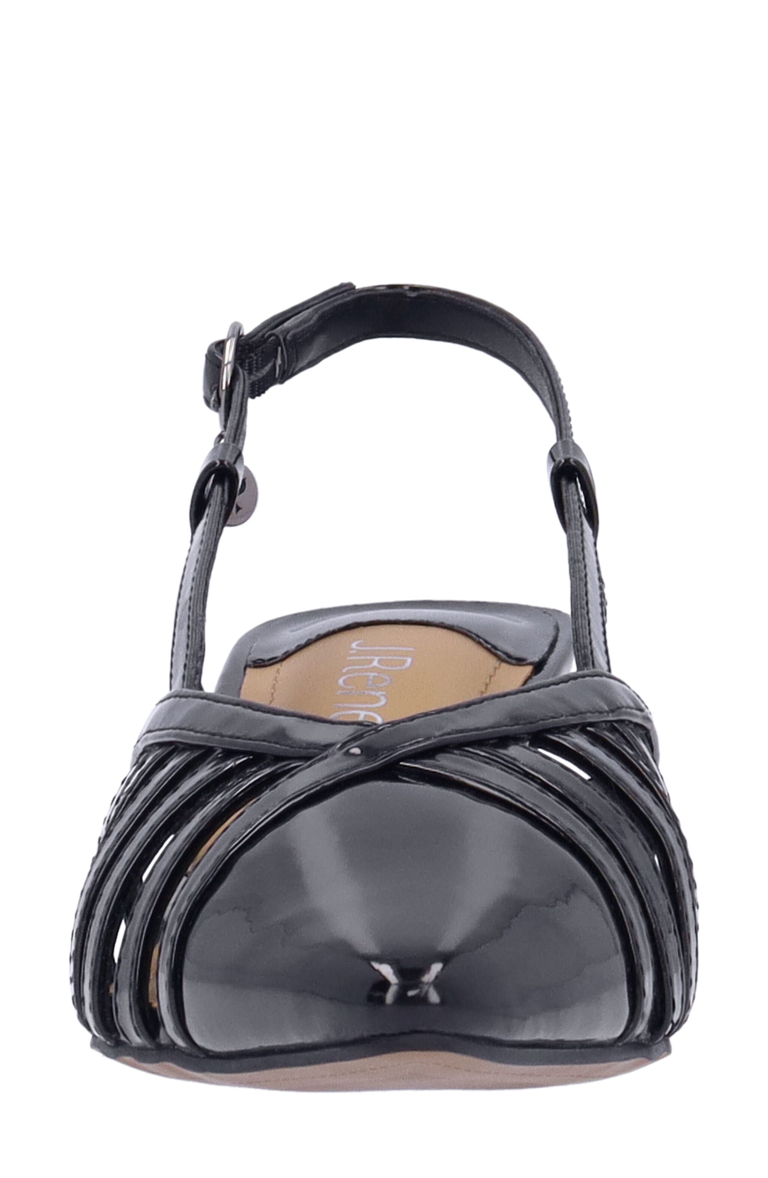 J. Reneé Lorel Slingback Pointed Toe Pump, Alternate, color, Black