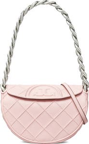Tory Burch Mini Fleming Soft Crescent Shoulder Bag