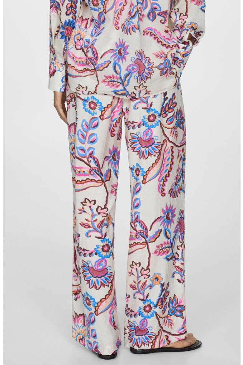 Floral Pants, Alternate, color, ECRU