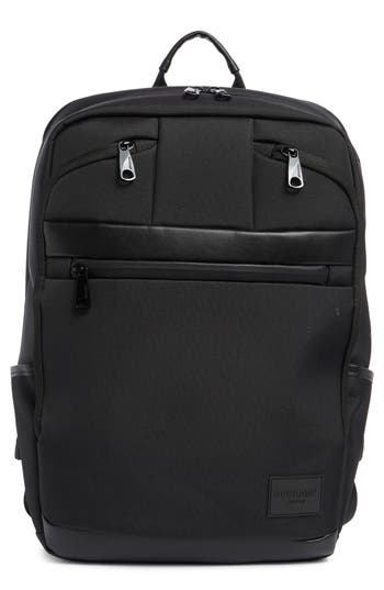 Duchamp Padded Laptop Backpack In Black/black Trim
