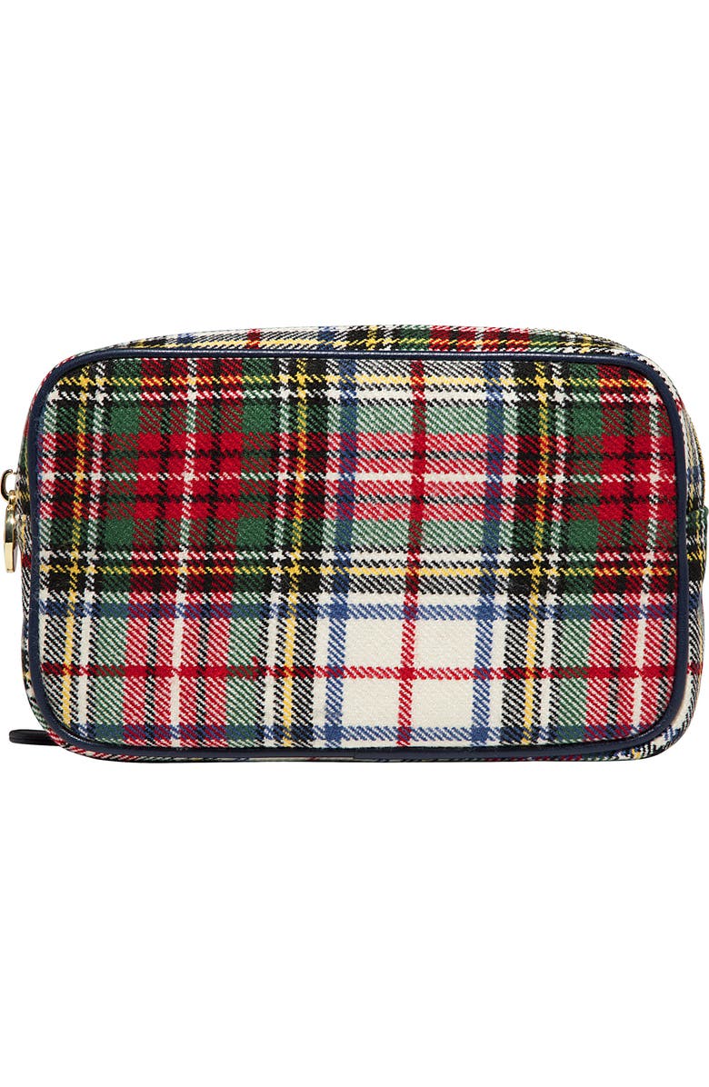 Stoney Clover Lane Double Zip Plaid Pouch, Main, color, Plaid