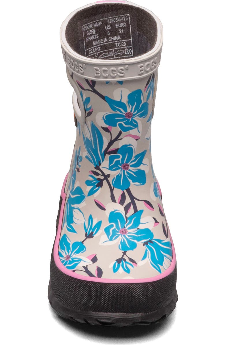 Bogs Skipper Magnolia Waterproof Rain Boot, Alternate, color, Oyster