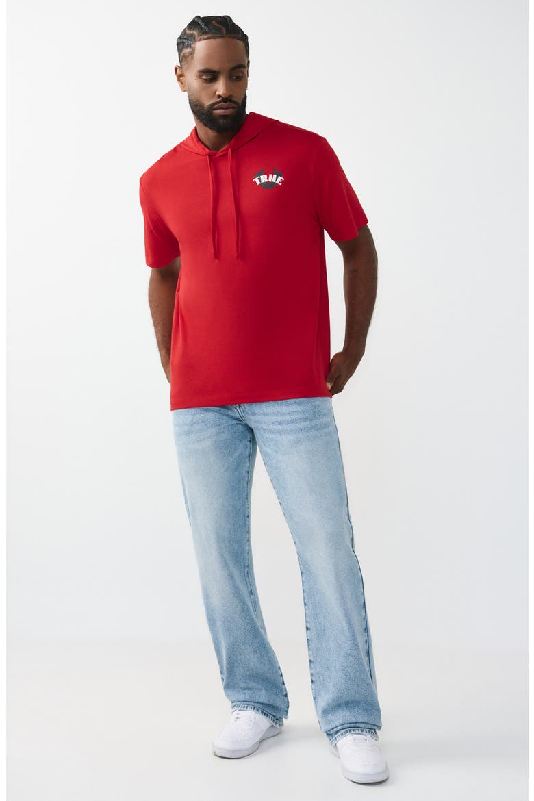 Circular Hoodie T-Shirt, Alternate, color, RED