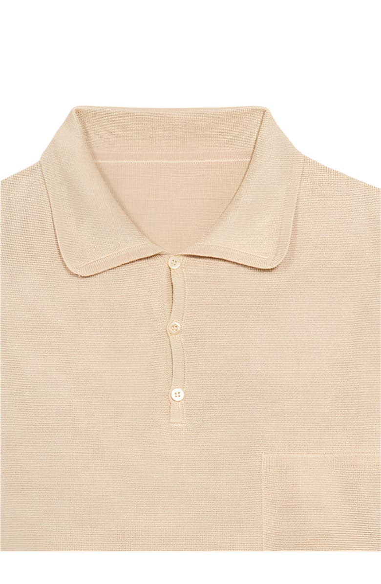 Fortela Cris Cotton Polo, Alternate, color, Ecru