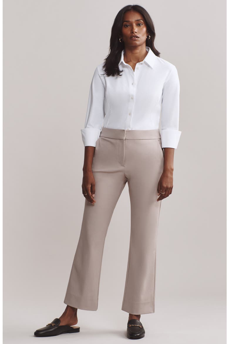 Commuter Performance Button-Up Shirt, Alternate, color, SNOW WHITE