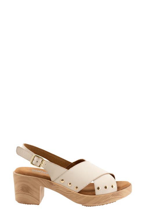 Softwalk ® Florence Slingback Platform Sandal In Ivory