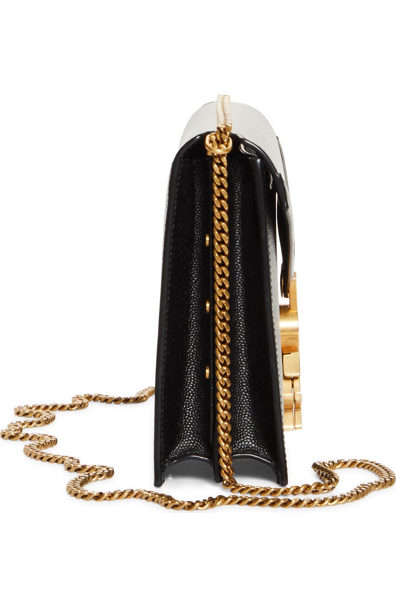 Saint Laurent Cassandra Leather Shoulder Bag, Alternate, color,