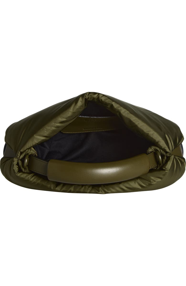 Moschino Handle Me Nylon Shoulder Bag, Alternate, color, Military Green 85B On2