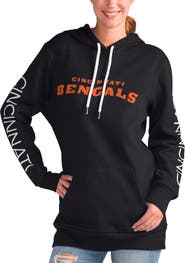 G-III 4HER BY CARL BANKS Women's G-III 4Her by Carl Banks Black Cincinnati Bengals Extra Inning Pullover Hoodie