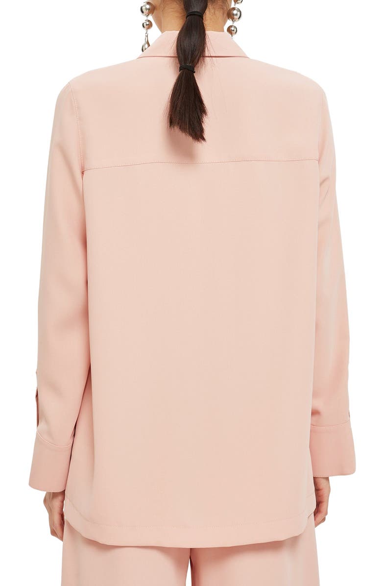 Topshop Popper Shirt, Alternate, color,