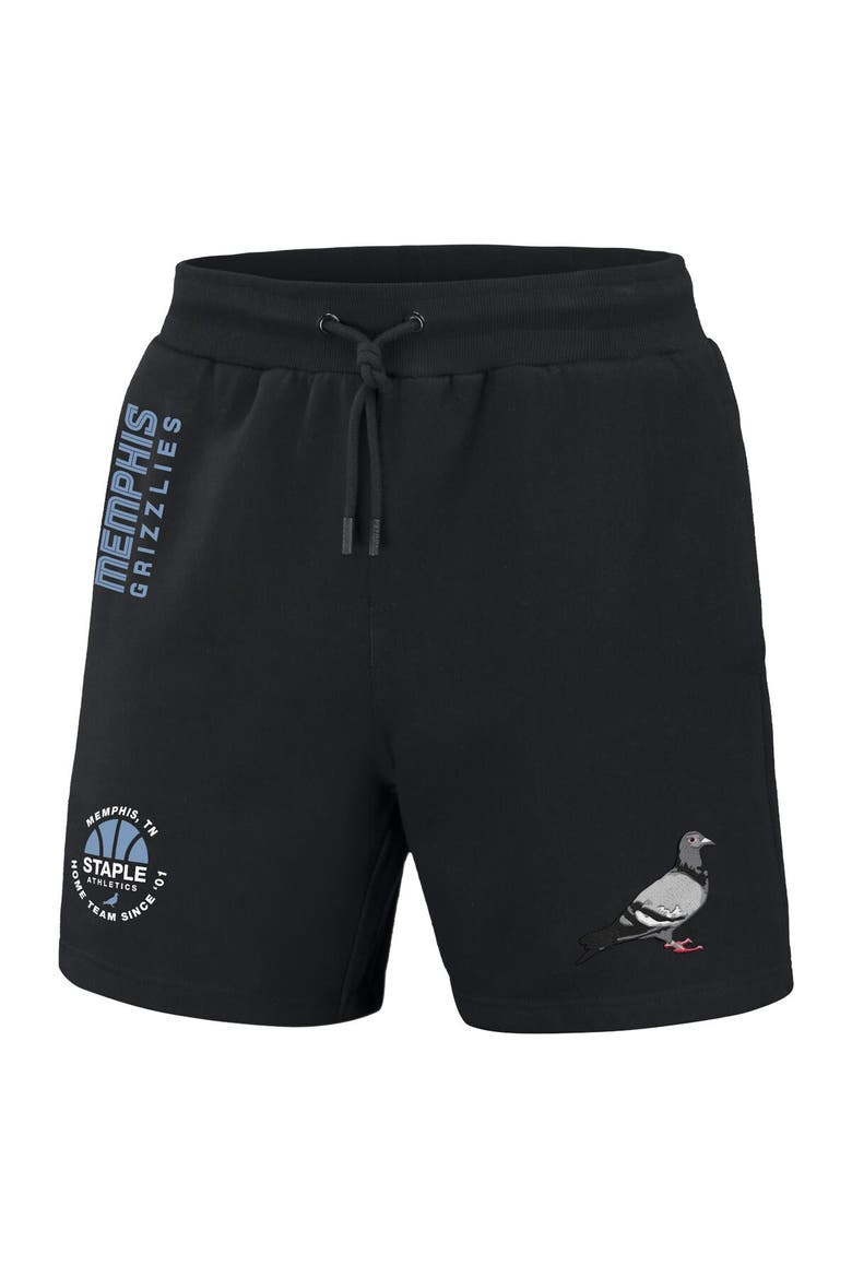 Men's NBA x Staple Black Memphis Grizzlies Home Team Shorts, Alternate, color, Black