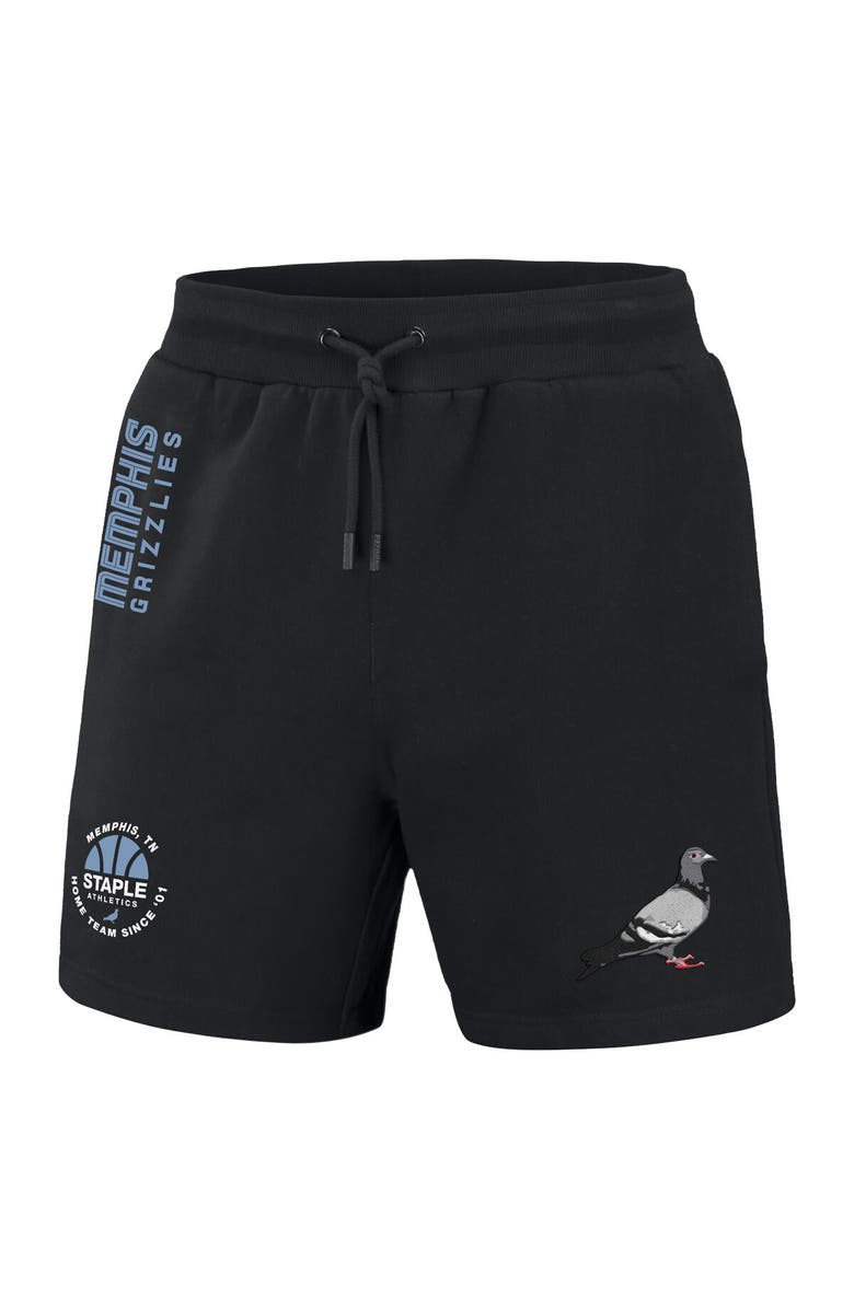 STAPLE Men's NBA x Staple Black Memphis Grizzlies Home Team Shorts, Alternate, color, Black