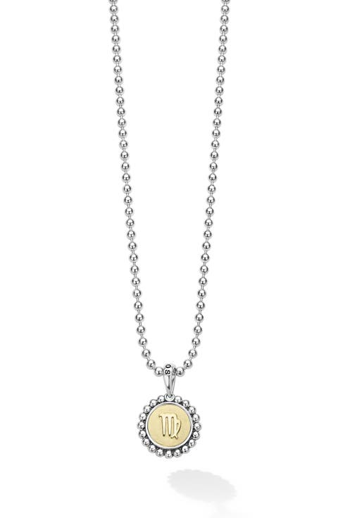 Signature Caviar Zodiac Pendant Necklace