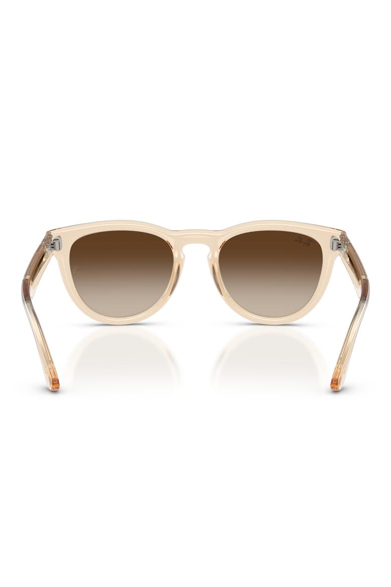 RB2237 51mm Round Gradient Sunglasses, Alternate, color, LIGHT BROWN