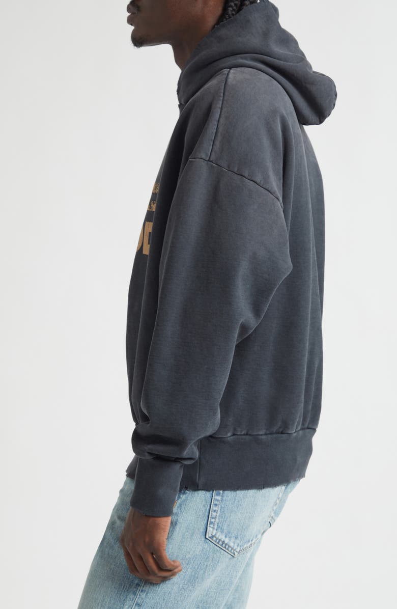 Fear of God Logo Graphic Hoodie, Alternate, color, Black Black