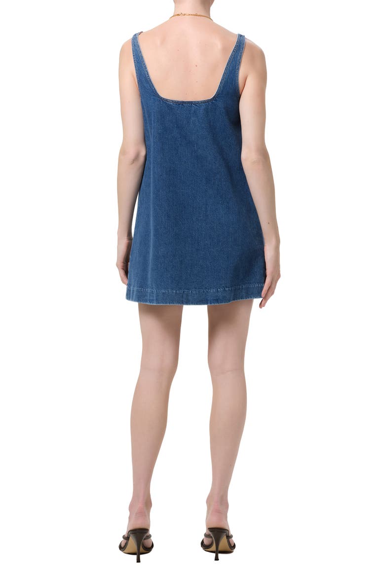 Silvana Sleeveless Denim Shift Minidress, Alternate, color, INDIGO