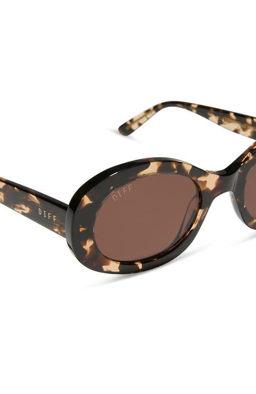 Diff Lainey 52mm Oval Sunglasses In Gold