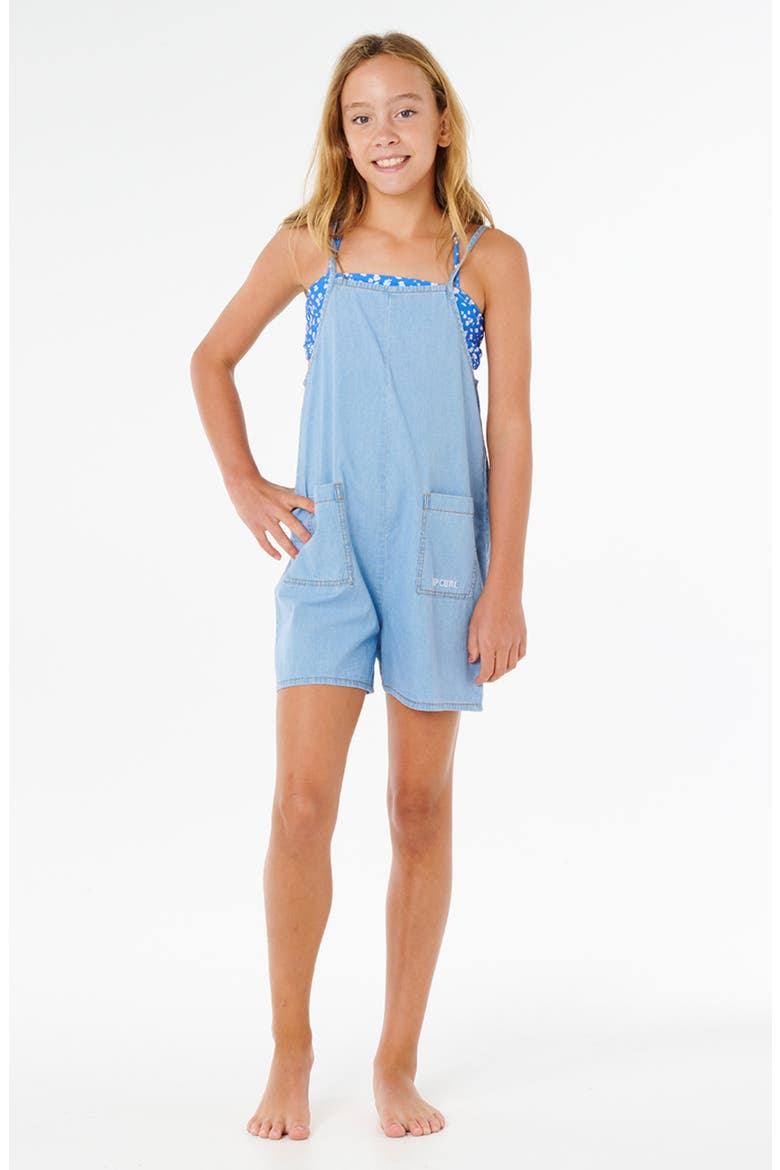 Kids' Sunshine Squad Romper, Main, color, WASHED BLUE