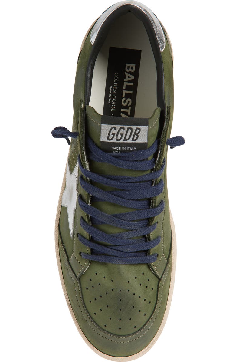 Golden Goose Ball Star Sneaker, Alternate, color, Green/Silver
