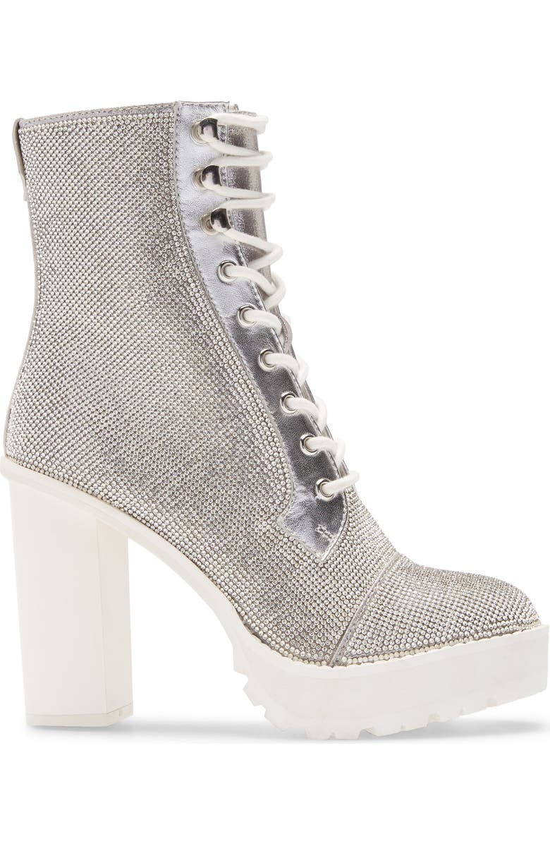Steve Madden Winnie Harlow x Steve Madden Lisalove Croc Embossed Platform Bootie, Alternate, color,