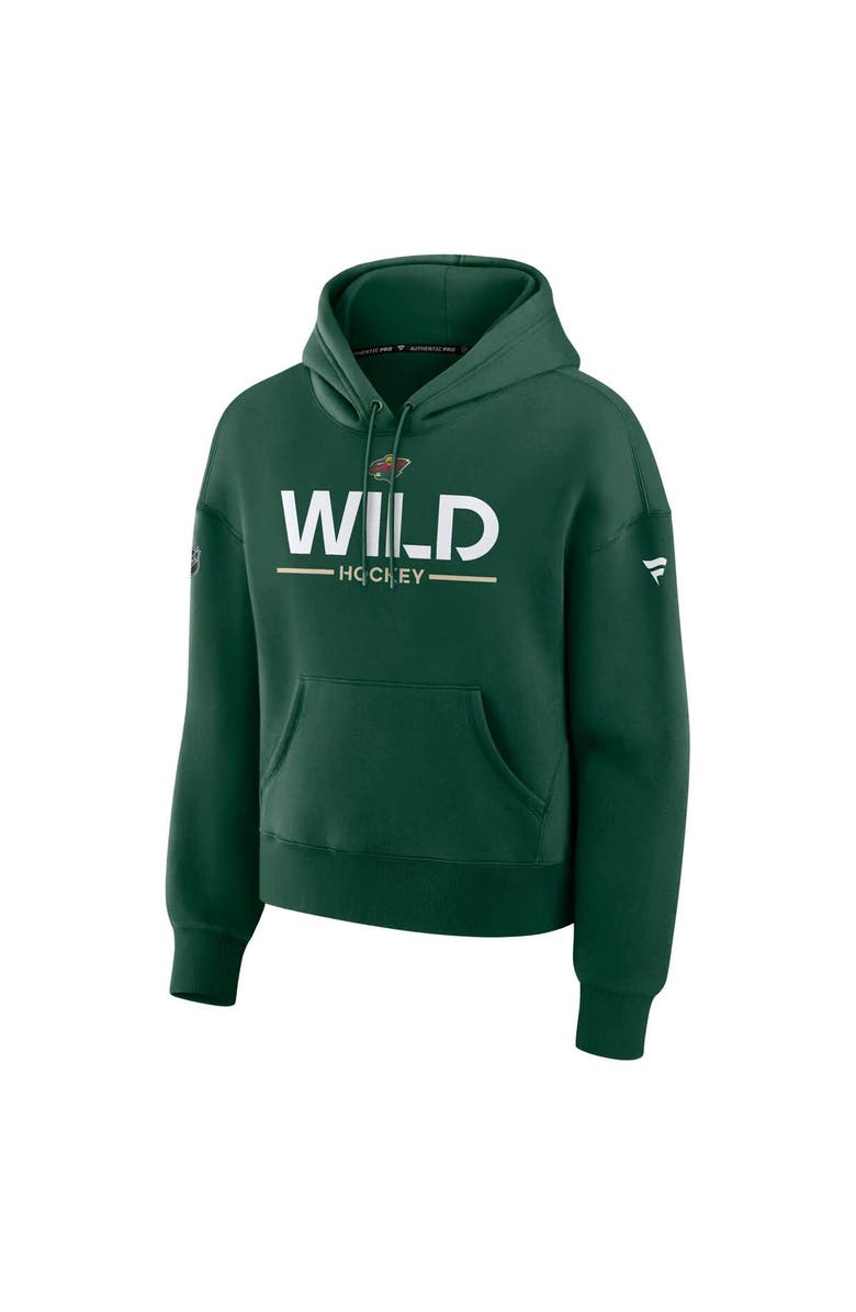 FANATICS Women
s Fanatics Green Minnesota Wild Authentic Pro Primary Pullover Hoodie, Alternate, color, Green