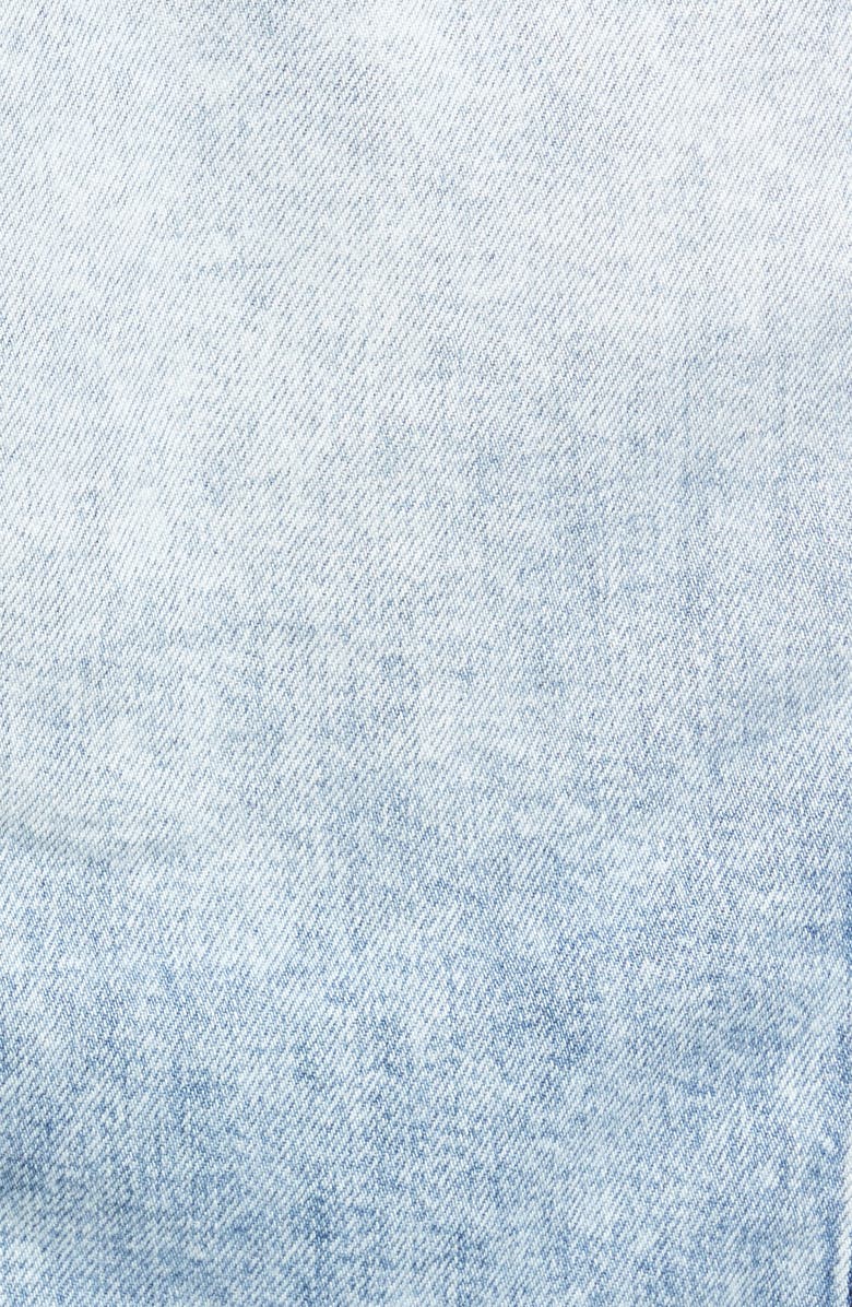 HIDDEN JEANS Frayed Hem Crop Denim Jacket, Alternate, color, 