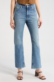 PAIGE Sawyer High Waist Straight Leg Jeans