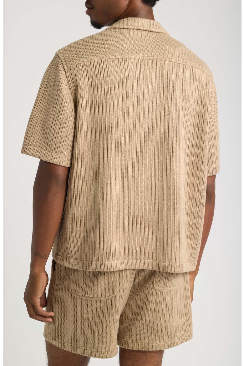 Hunter Knit Camp Shirt, Alternate, color, SAND