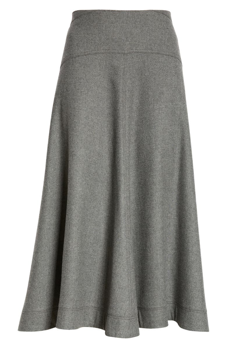 Veronica Beard Rasima Midi Skirt, Alternate, color, Heather Grey