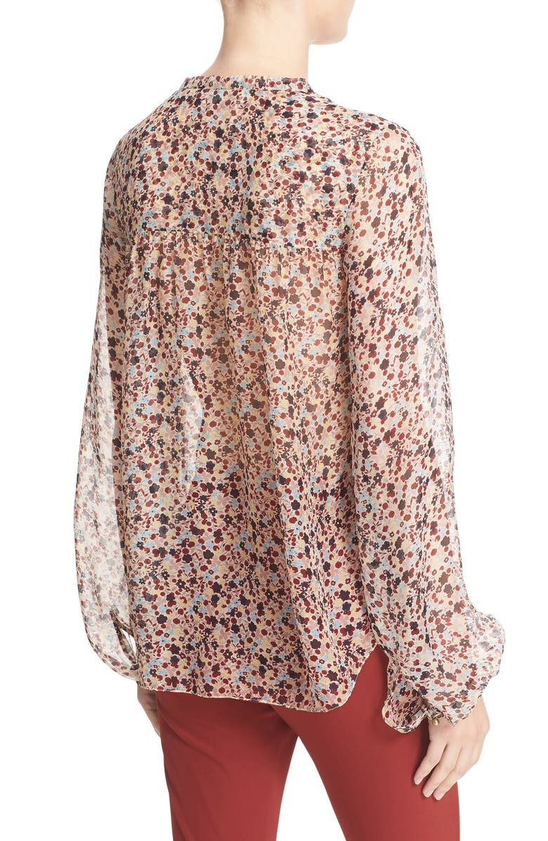 Theory Bernetta Silk Blouse, Alternate, color, 