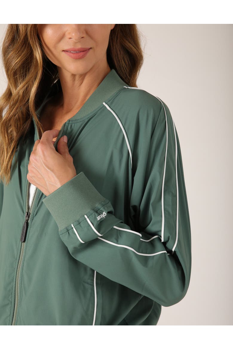 Track Mode Jacket, Alternate, color, Smoky Basil/White