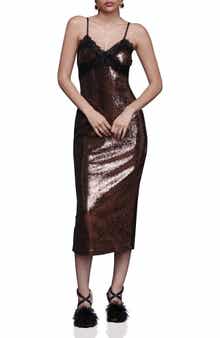 Sequin & Lace Slipdress