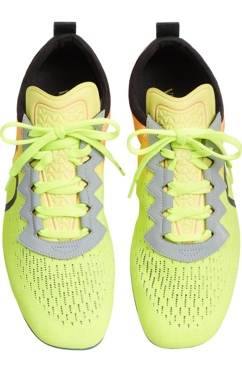 Valentino Garavani Chromathon Ombré Sneaker, Alternate, color, Lime/ Orange Fluo