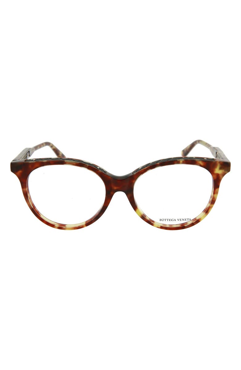 Bottega Veneta 54mm Round Optical Frames, Main, color,