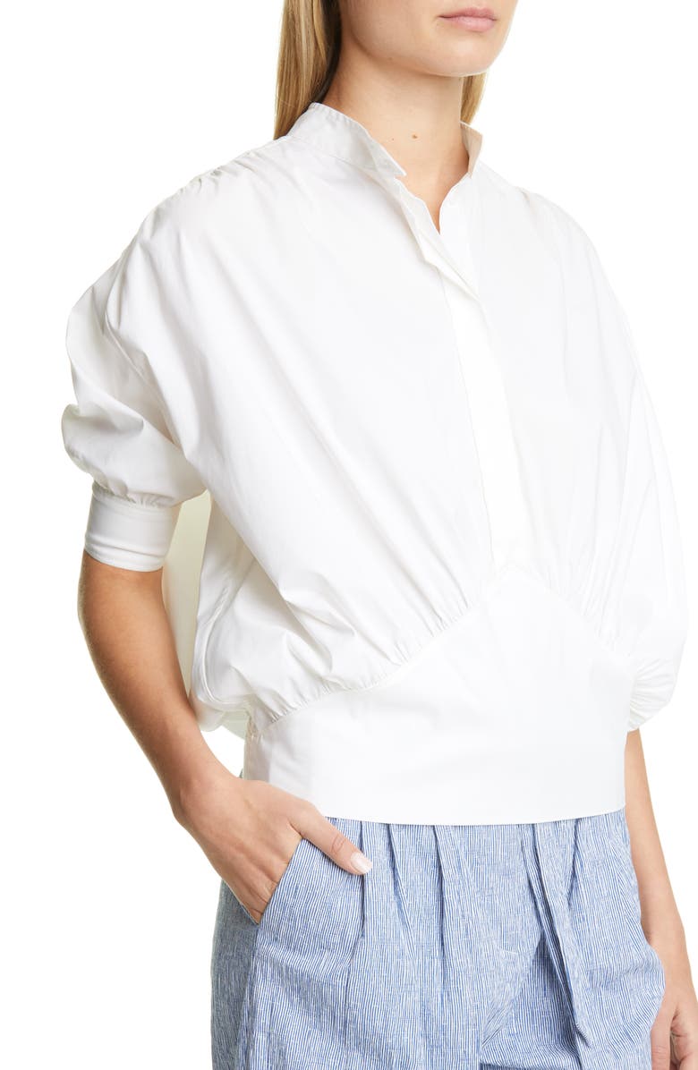 By Any Other Name Cotton Poplin Cummerbund Top, Alternate, color, 