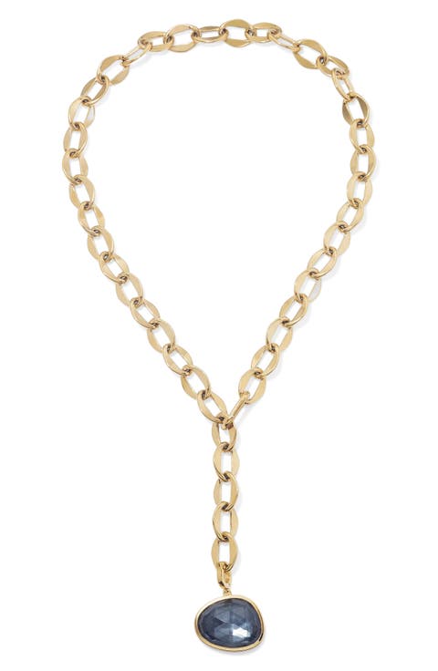 Cala Iridescent Hematite Collar Necklace