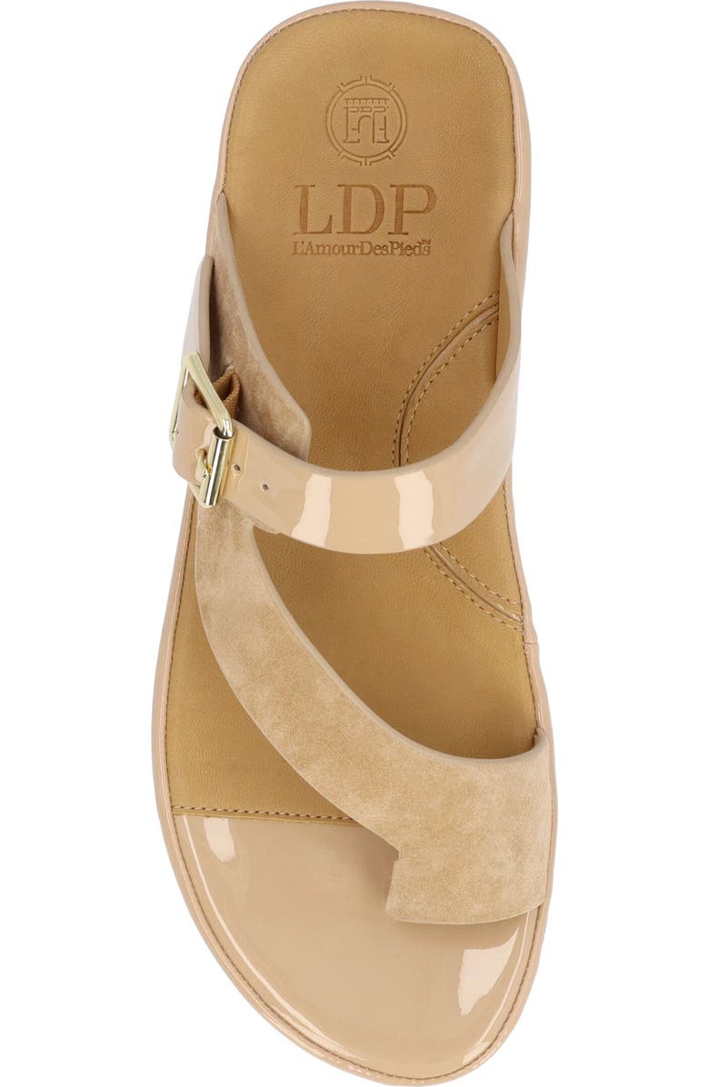 L'Amour des Pieds Alanza Toe Loop Sandal, Alternate, color, Nude