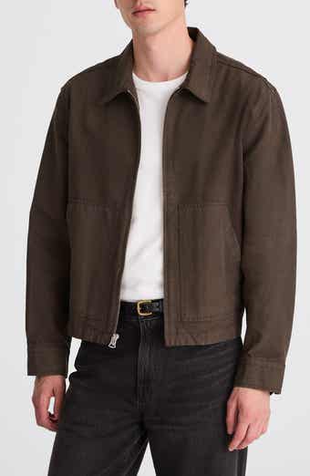 Cotton Canvas Zip Jacket