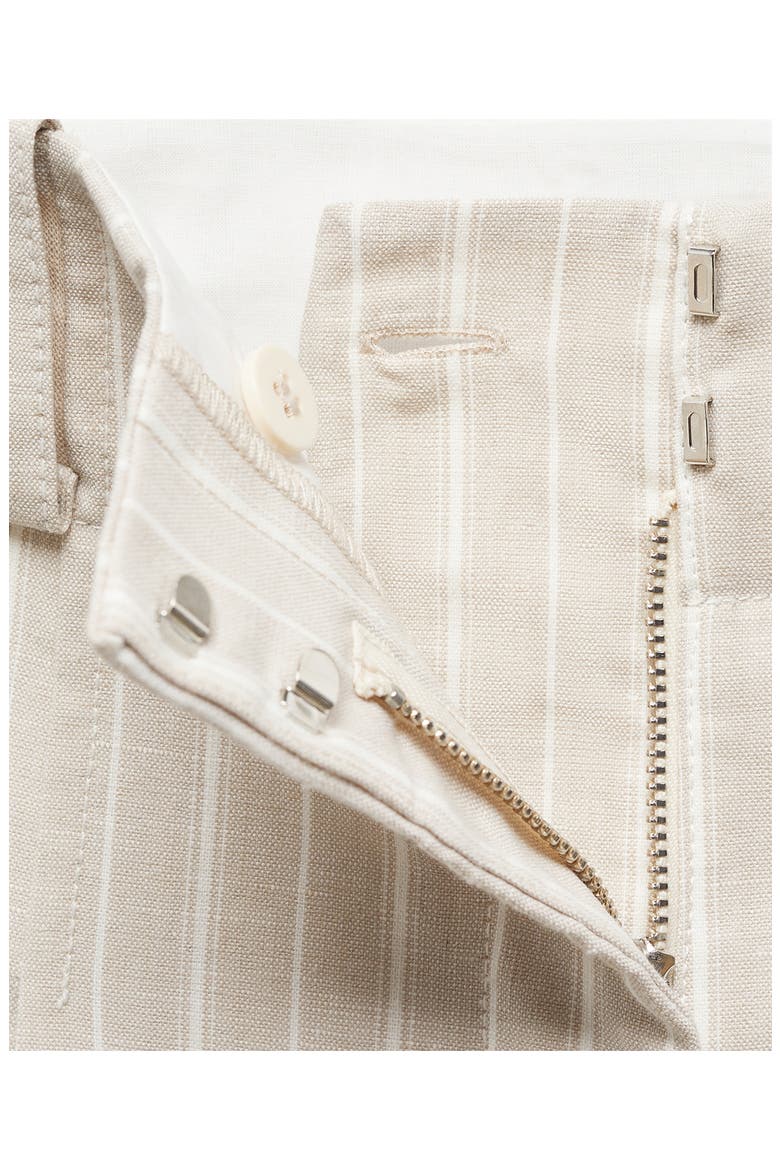Stripe Straight Leg Pants, Alternate, color, BEIGE