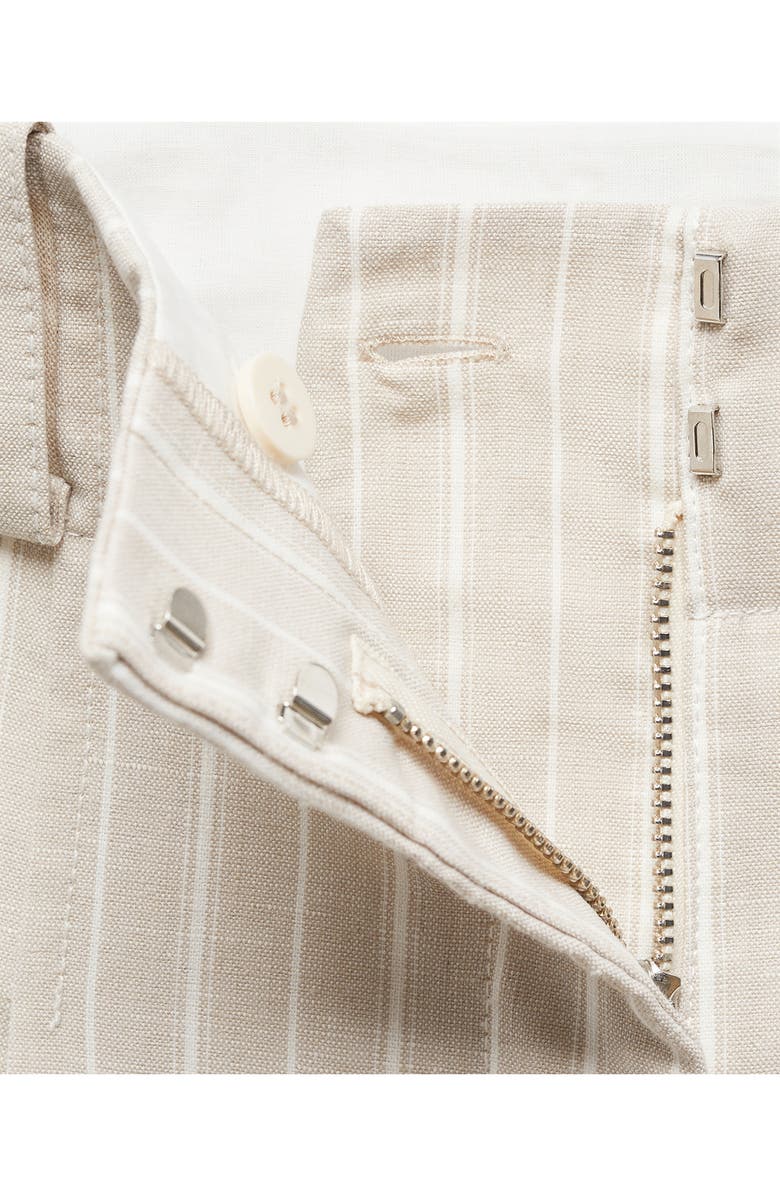 MANGO Stripe Straight Leg Pants, Alternate, color,