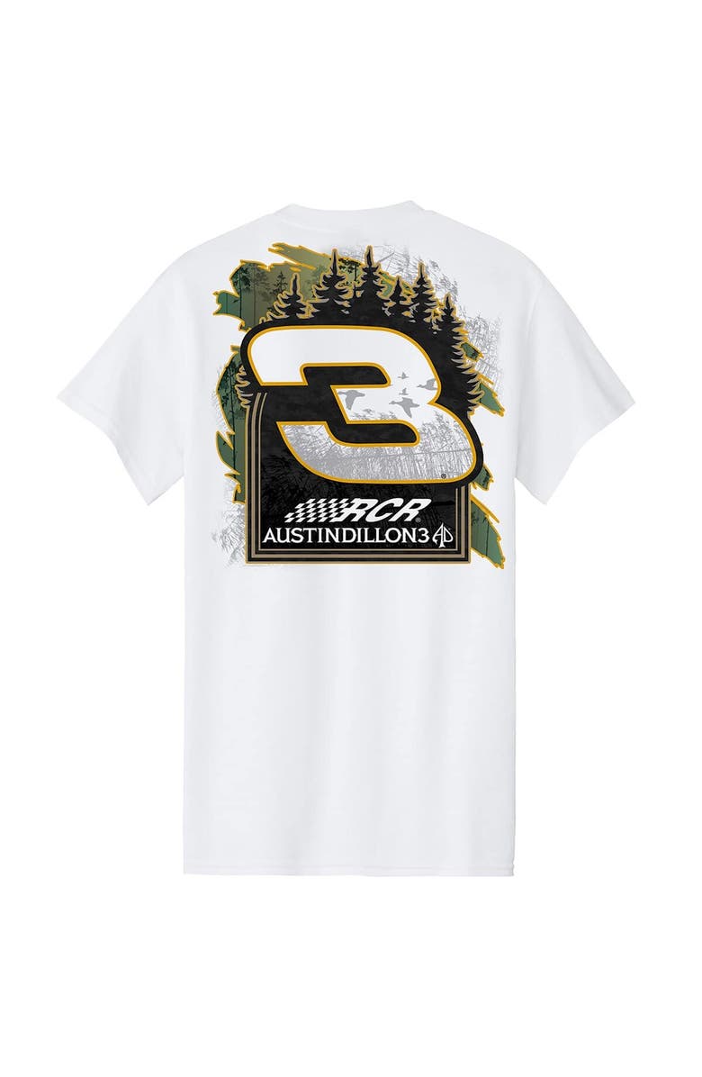 NASCAR Men's Richard Childress Racing Team Collection White Austin Dillon Bass Pro Shops Car T-Shirt, Alternate, color, White