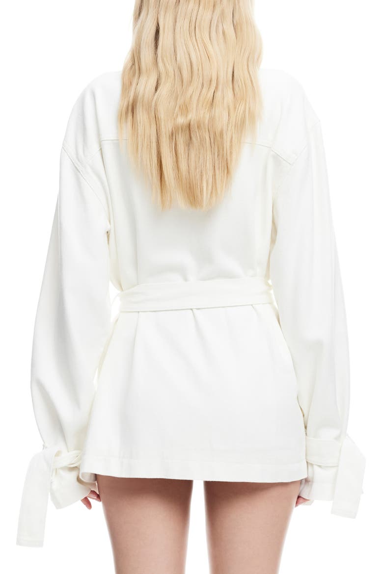 Sweetness Cotton Twill Jacket, Alternate, color, PORCELAIN