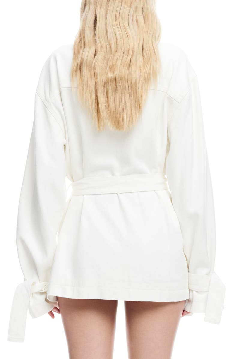 LIONESS Sweetness Cotton Twill Jacket, Alternate, color, Porcelain